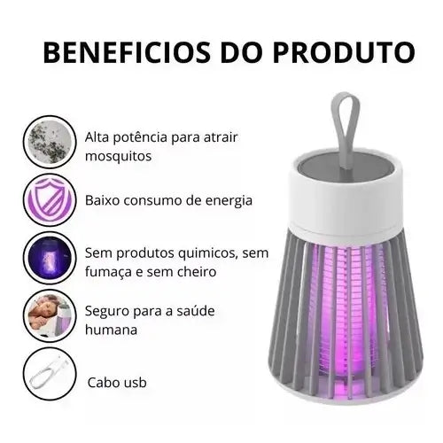 Luminária Mata mosquitos Ultravioleta | Portátil